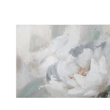 OBRAZ NA PŁÓTNIE CREM FLOWER 80x3,7x100 cm